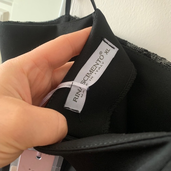 Rinascimento Italy Black & Silver Floral Dress – NWT - Picture 5 of 5